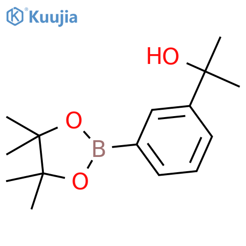 2-[3-(4,4,5,5-tetramethyl-1,3,2-dioxaborolan-2-yl)phenyl]propan-2-ol structure