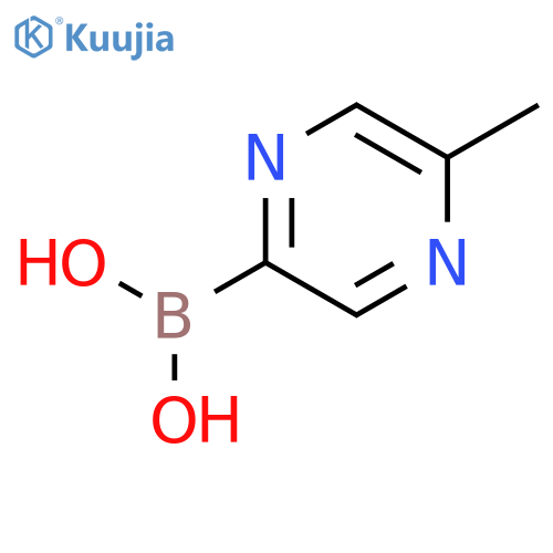 (5-methylpyrazin-2-yl)boronic acid structure