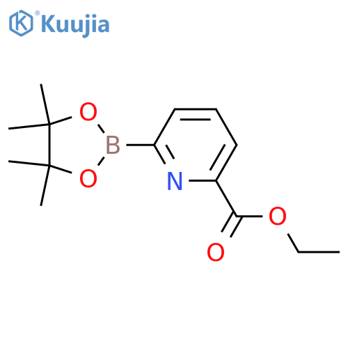 Ethyl 6-(4,4,5,5-tetramethyl-1,3,2-dioxaborolan-2-yl)picolinate structure