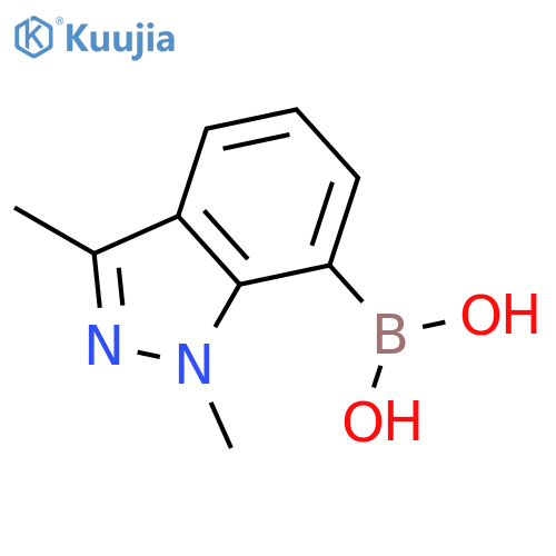 (1,3-dimethyl-1H-indazol-7-yl)boronic acid structure