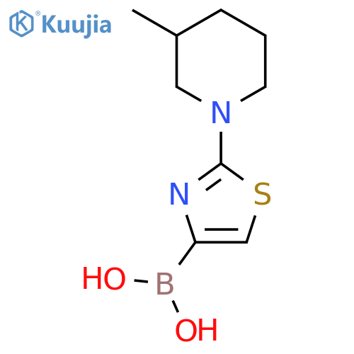 2-(3-Methylpiperidin-1-yl)thiazole-4-boronic acid structure