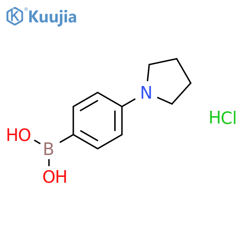 4-(Pyrrolidino)phenylboronic acid HCl structure