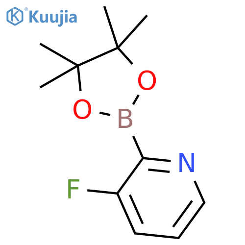 3-fluoro-2-(tetramethyl-1,3,2-dioxaborolan-2-yl)pyridine structure