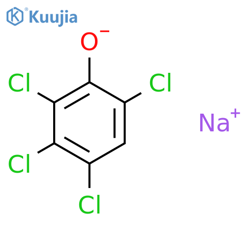 Sodium 2,3,4,6-tetrachlorophenolate structure