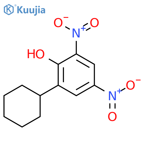 2-Cyclohexyl-4,6-dinitrophenol structure