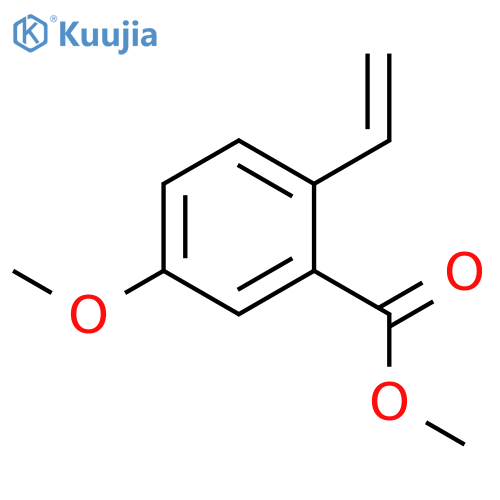 Benzoic acid, 2-ethenyl-5-methoxy-, methyl ester structure