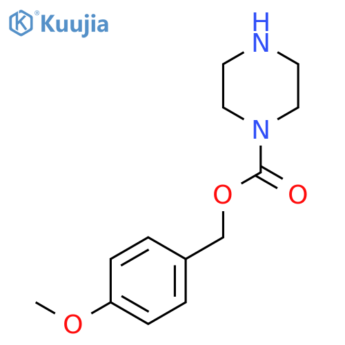 1-Piperazinecarboxylic acid, (4-methoxyphenyl)methyl ester structure