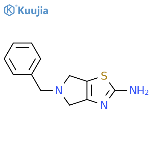 5-benzyl-5,6-dihydro-4h-pyrrolo3,4-d1,3thiazol-2-amine structure
