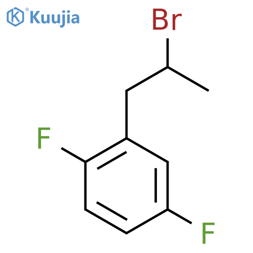 2-(2-bromopropyl)-1,4-difluorobenzene structure