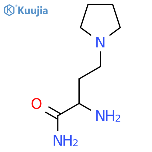 2-Amino-4-pyrrolidin-1-ylbutanamide structure