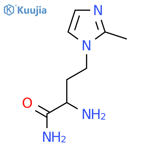 2-amino-4-(2-methyl-1H-imidazol-1-yl)butanamide structure