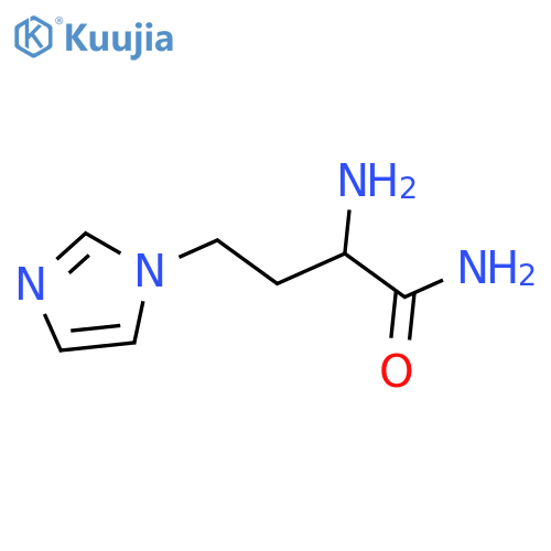 2-amino-4-(1H-imidazol-1-yl)butanamide structure