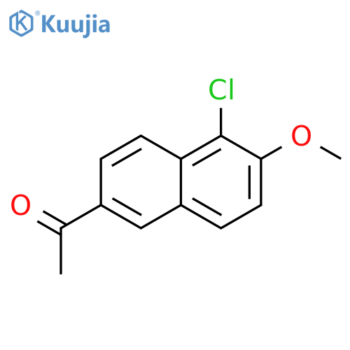 Ethanone, 1-(5-chloro-6-methoxy-2-naphthalenyl)- structure