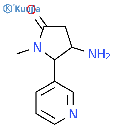 4-Amino-1-methyl-5-(pyridin-3-yl)pyrrolidin-2-one structure