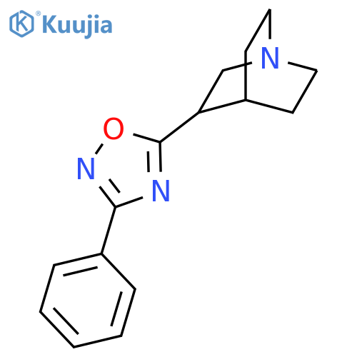 1-Azabicyclo[2.2.2]octane, 3-(3-phenyl-1,2,4-oxadiazol-5-yl)- structure