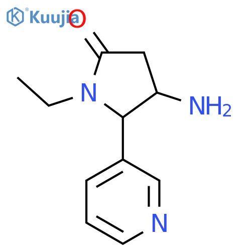4-Amino-1-ethyl-5-pyridin-3-yl-pyrrolidin-2-one structure