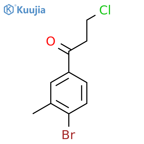 1-(4-Bromo-3-methylphenyl)-3-chloropropan-1-one structure