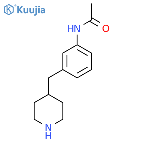 N-{3-(piperidin-4-yl)methylphenyl}acetamide structure