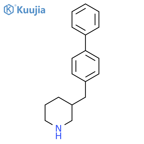 3-(4-phenylphenyl)methylpiperidine structure
