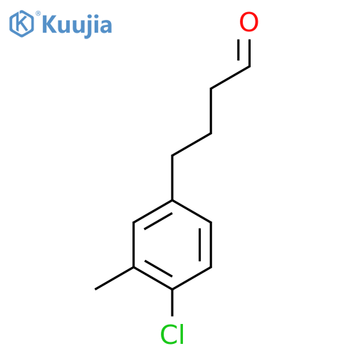 4-(4-chloro-3-methylphenyl)butanal structure