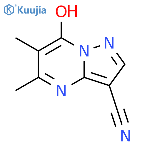 7-hydroxy-5,6-dimethylpyrazolo1,5-apyrimidine-3-carbonitrile structure