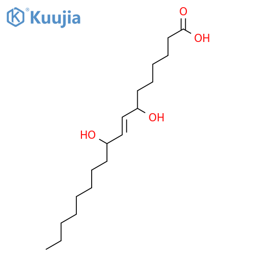8-Octadecenoic acid, 7,10-dihydroxy-, (8E)- structure