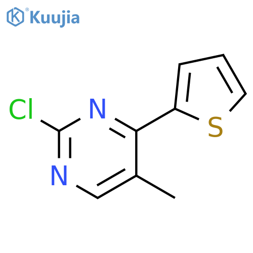 2-Chloro-5-methyl-4-(thiophen-2-yl)pyrimidine structure