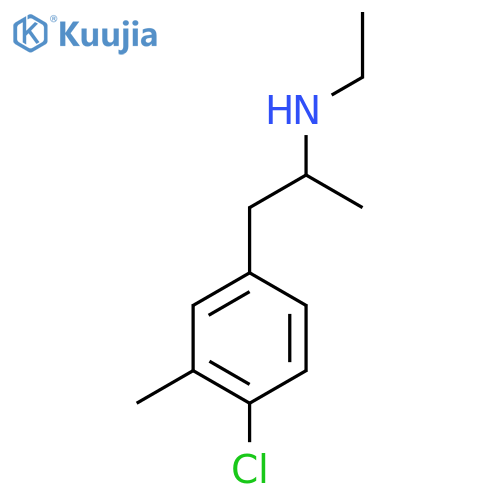 1-(4-chloro-3-methylphenyl)propan-2-yl(ethyl)amine structure