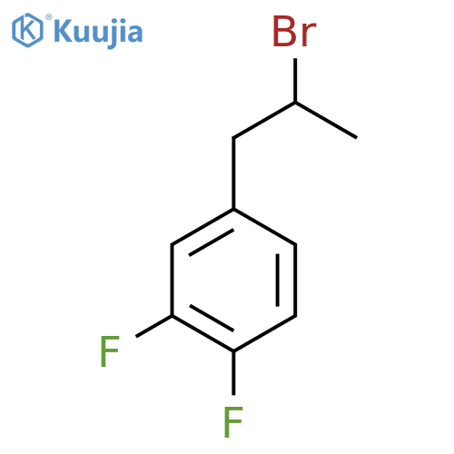 4-(2-bromopropyl)-1,2-difluorobenzene structure