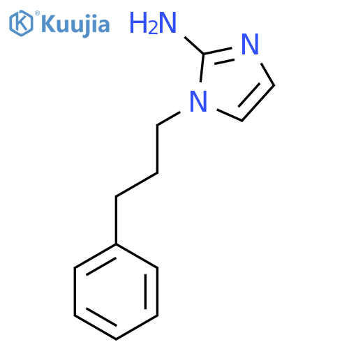1-(3-phenylpropyl)-1H-imidazol-2-amine structure
