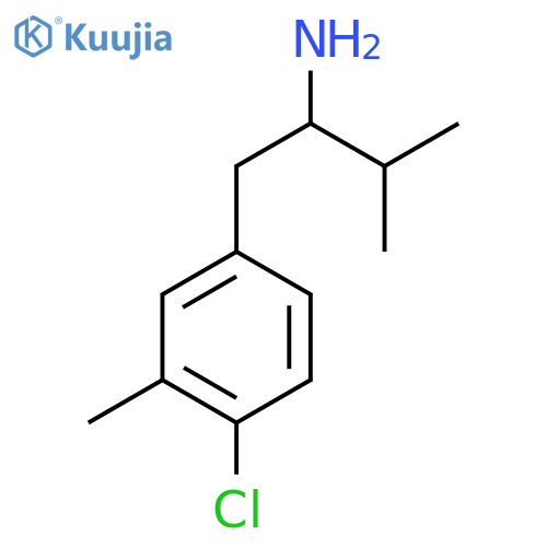 1-(4-Chloro-3-methylphenyl)-3-methylbutan-2-amine structure