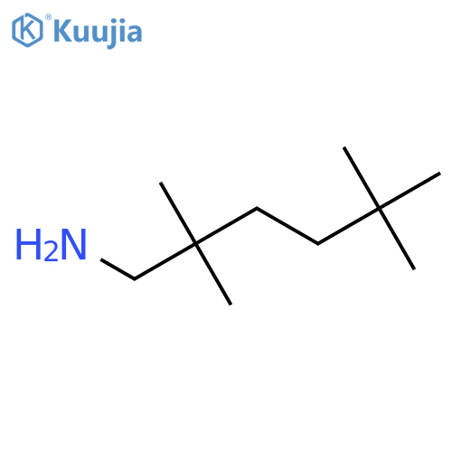 2,2,5,5-tetramethylhexan-1-amine structure