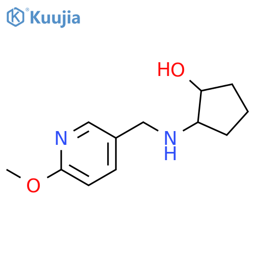 2-{[(6-methoxypyridin-3-yl)methyl]amino}cyclopentan-1-ol structure