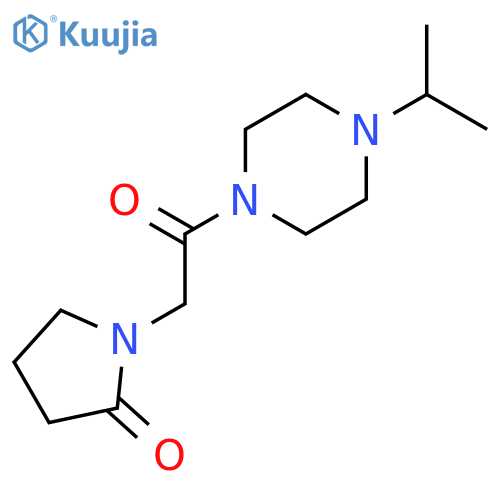 Piperazine, 1-(1-methylethyl)-4-[(2-oxo-1-pyrrolidinyl)acetyl]- structure
