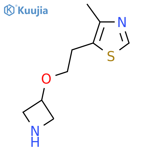 5-[2-(Azetidin-3-yloxy)ethyl]-4-methyl-1,3-thiazole structure