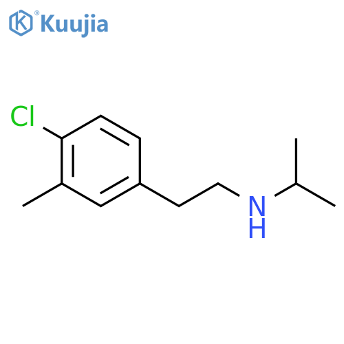 2-(4-chloro-3-methylphenyl)ethyl(propan-2-yl)amine structure