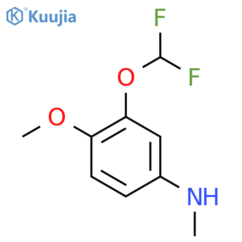 3-(difluoromethoxy)-4-methoxy-N-methylaniline structure