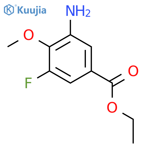 ethyl 3-amino-5-fluoro-4-methoxybenzoate structure