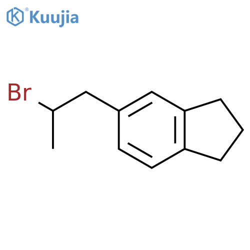 5-(2-bromopropyl)-2,3-dihydro-1H-indene structure