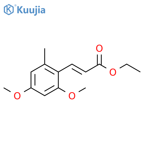 2-Propenoic acid, 3-(2,4-dimethoxy-6-methylphenyl)-, ethyl ester, (E)- (9CI) structure