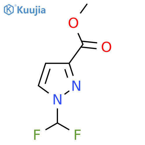 Methyl 1-(difluoromethyl)-1H-pyrazole-3-carboxylate structure