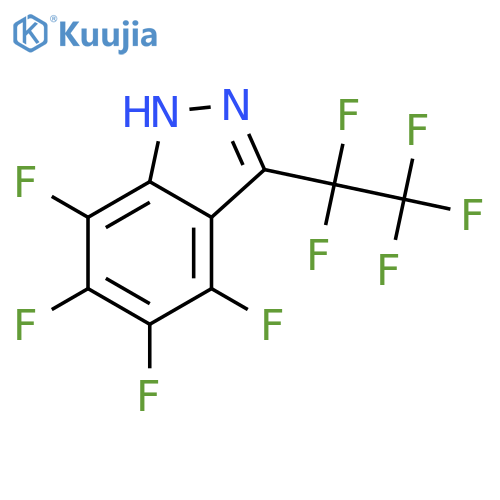 4,5,6,7-Tetrafluoro-3-(perfluoroethyl)-1H-indazole structure