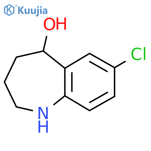 7-chloro-2,3,4,5-tetrahydro-1H-1-benzazepin-5-ol structure