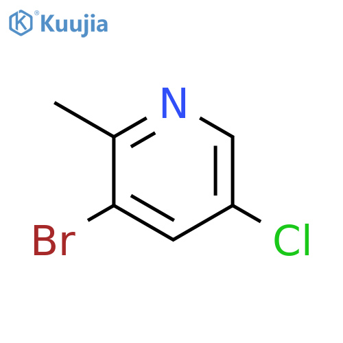 3-Bromo-5-chloro-2-methylpyridine structure