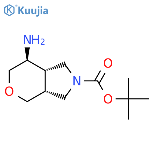 rel-tert-Butyl (3aR,7S,7aS)-7-aminohexahydropyrano[3,4-c]pyrrole-2(3H)-carboxylate structure