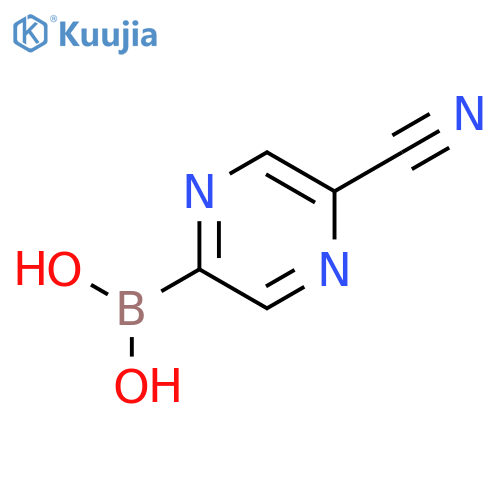 2-Borono-5-cyanopyrazine structure