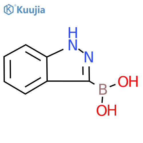 1H-indazole-3-boronic acid structure