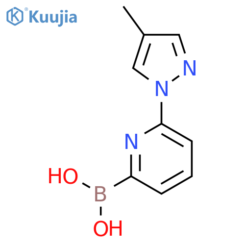 6-(4-METHYL-1H-PYRAZOL-1-YL)PYRIDINE-2-BORONIC ACID structure