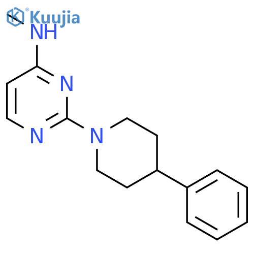 4-Pyrimidinamine, N-methyl-2-(4-phenyl-1-piperidinyl)- structure