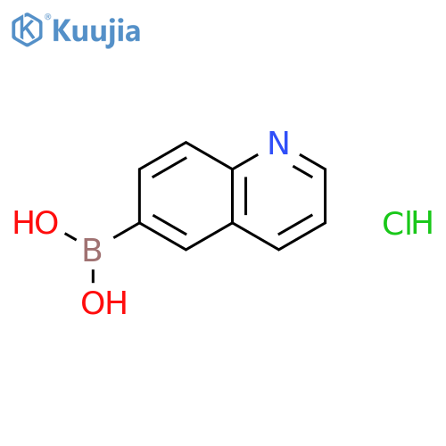 Quinolin-6-ylboronic acid hydrochloride structure
